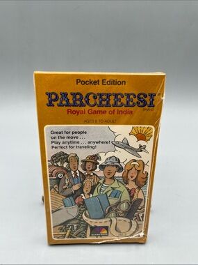 NOS 1980 Factory Sealed Pocket Edition Parcheesi Game *RARE*